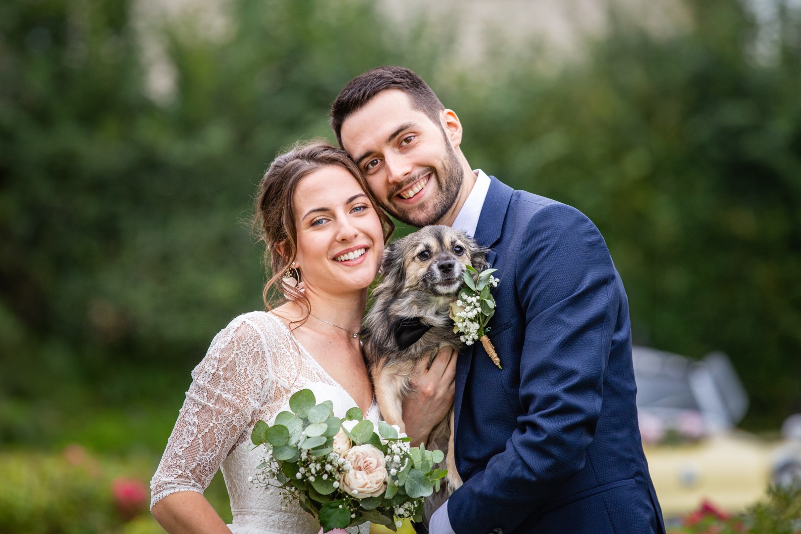 photographie chien mariage